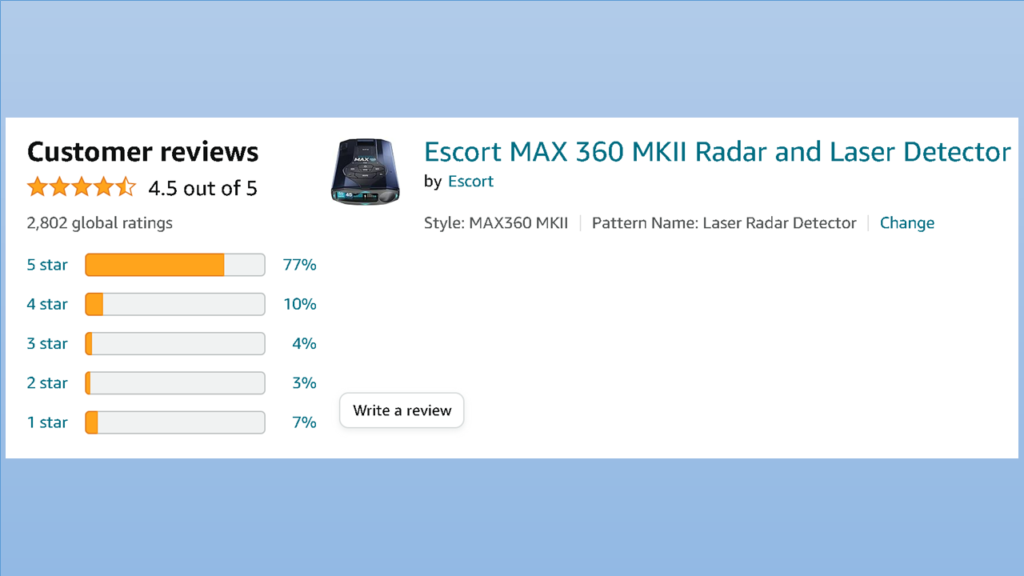 Max 360c MKII Customer Reviews